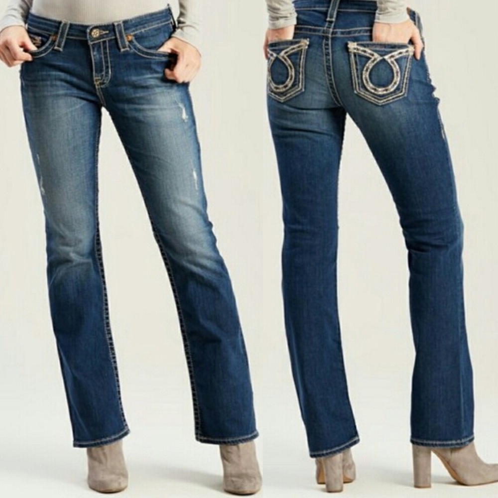 BIG STAR New Hazel Boot Dark Wash Distressed Jeans